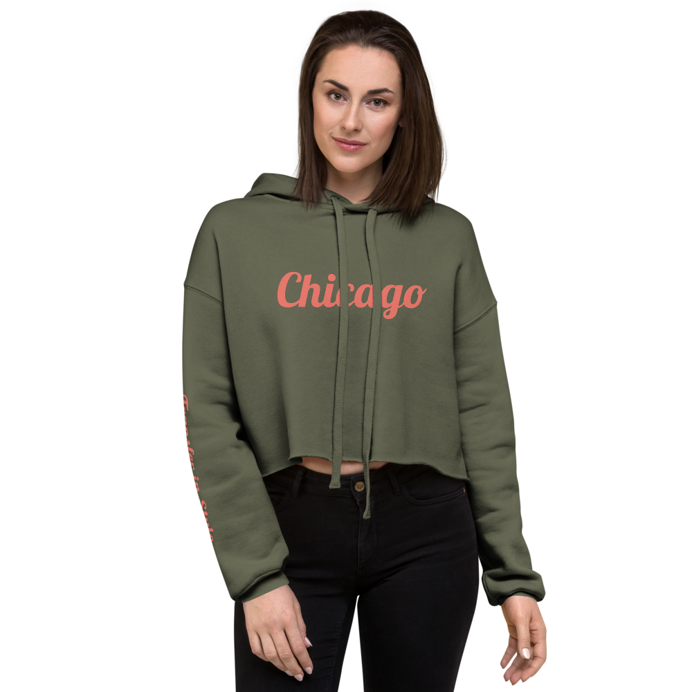Chicago Crop Hoodie