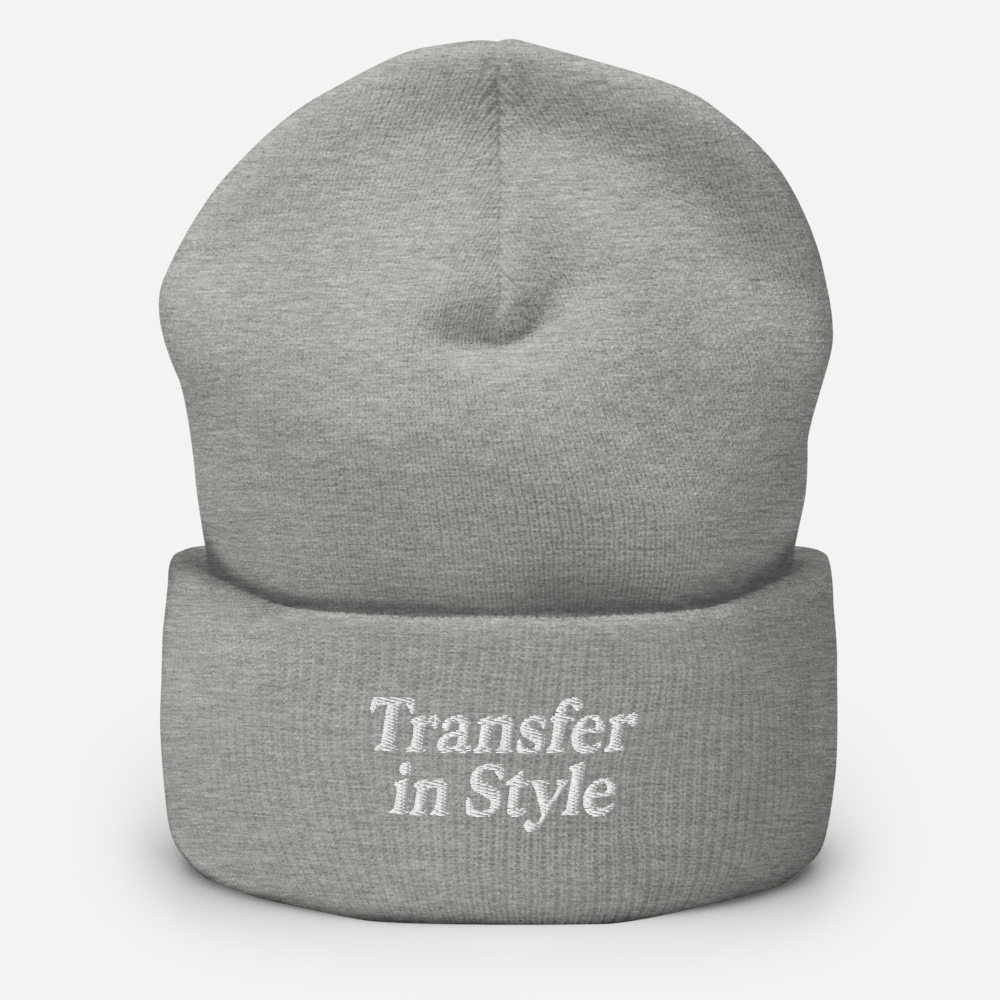 Transfer in Style Cuffed Beanie