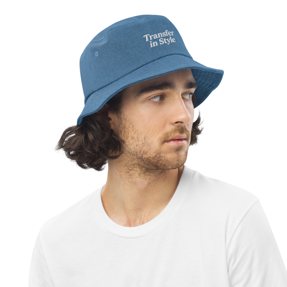 Transfer in Style Denim bucket hat