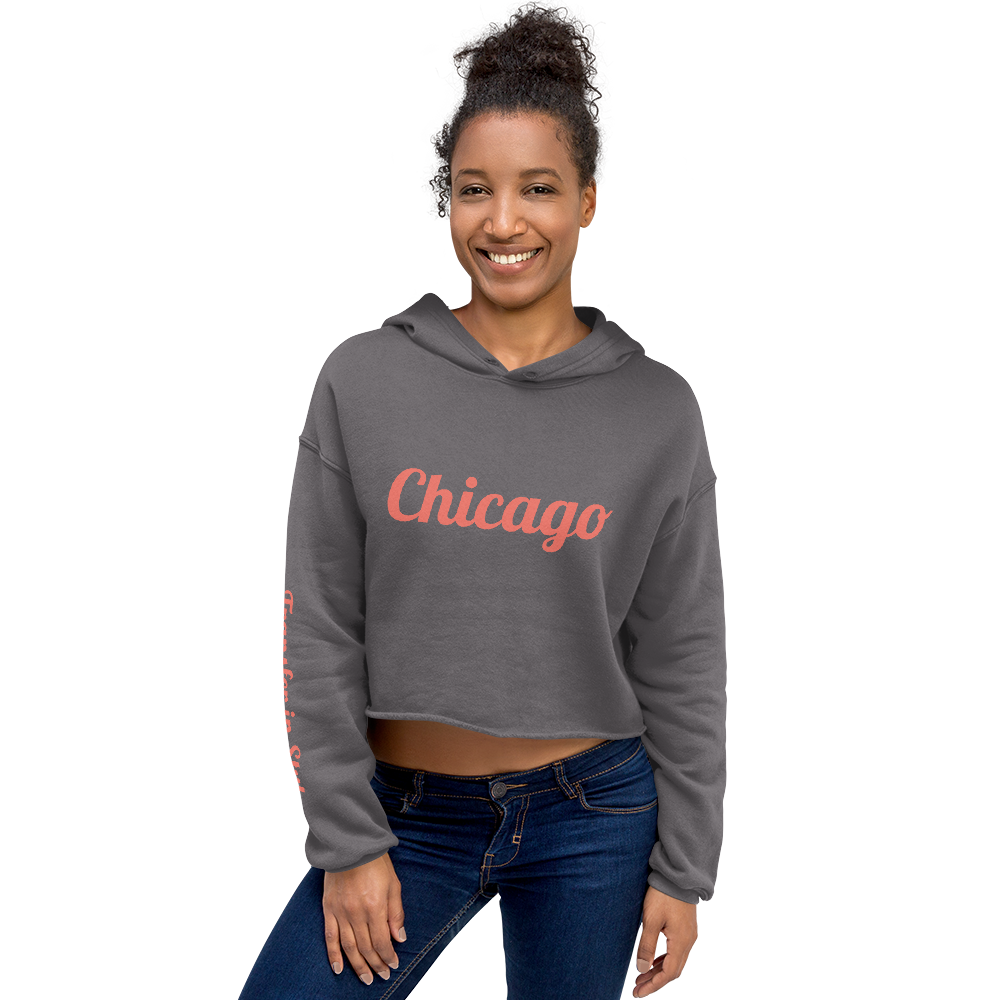Chicago Crop Hoodie